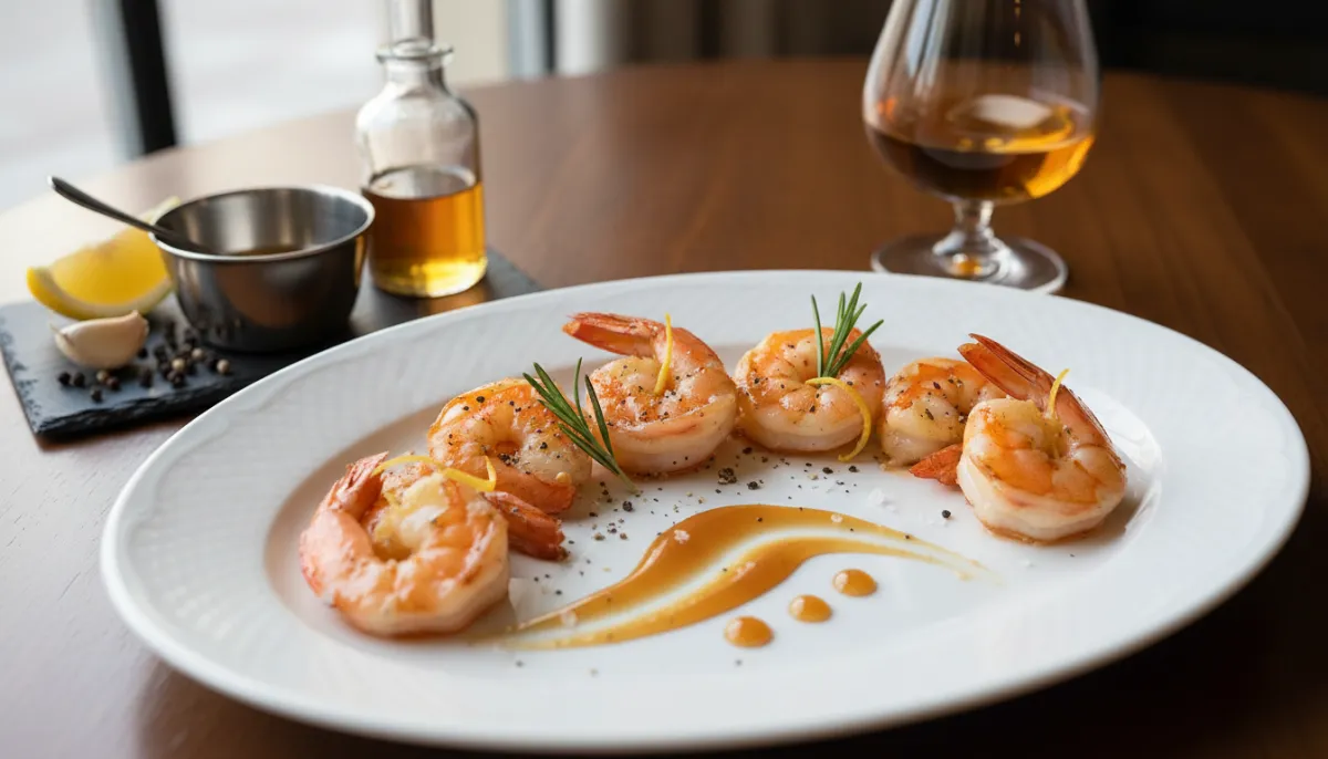 Whisky Marinated Shrimp
