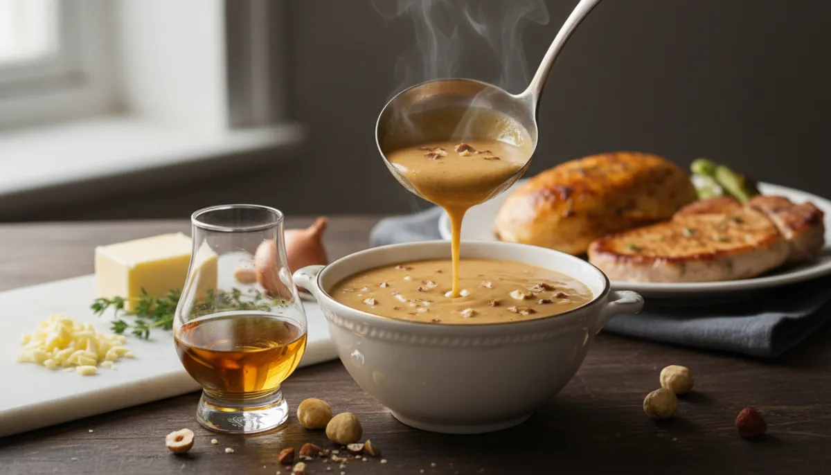 Rich Whisky Nut Cream Sauce