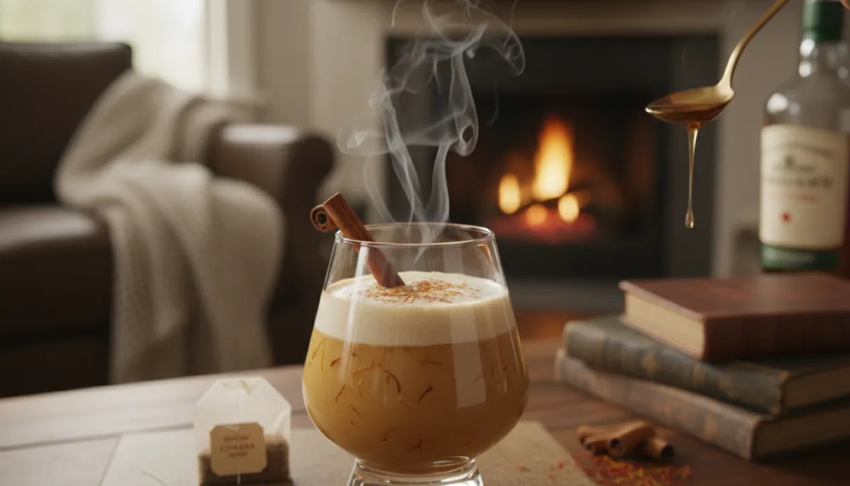 Whisky Saffron Chai Latte