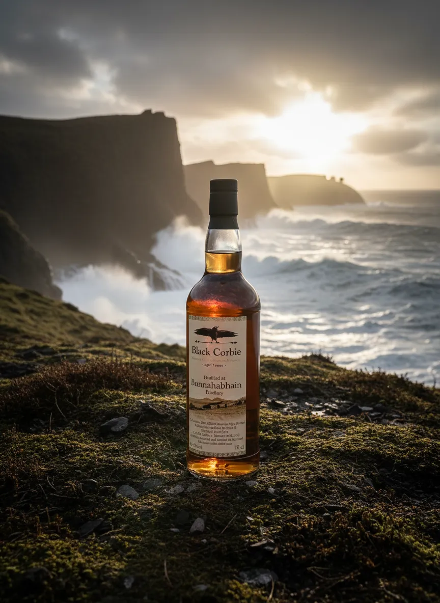 Bunnahabhain 5 Years 2013/2019 Black Corbie Staoisha Style Peated Single Cask