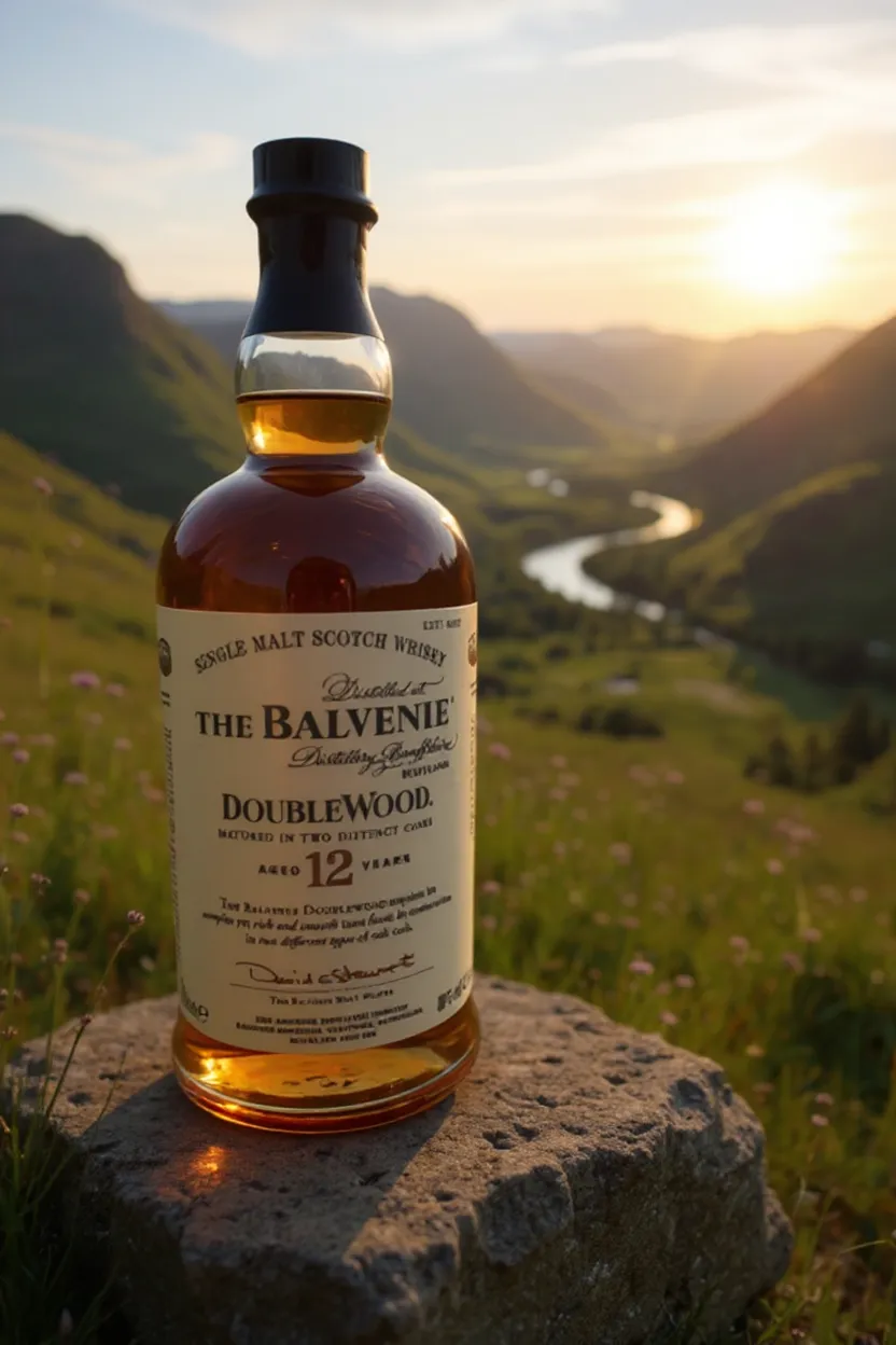 Balvenie 12 Years Double Wood mit Stielglas