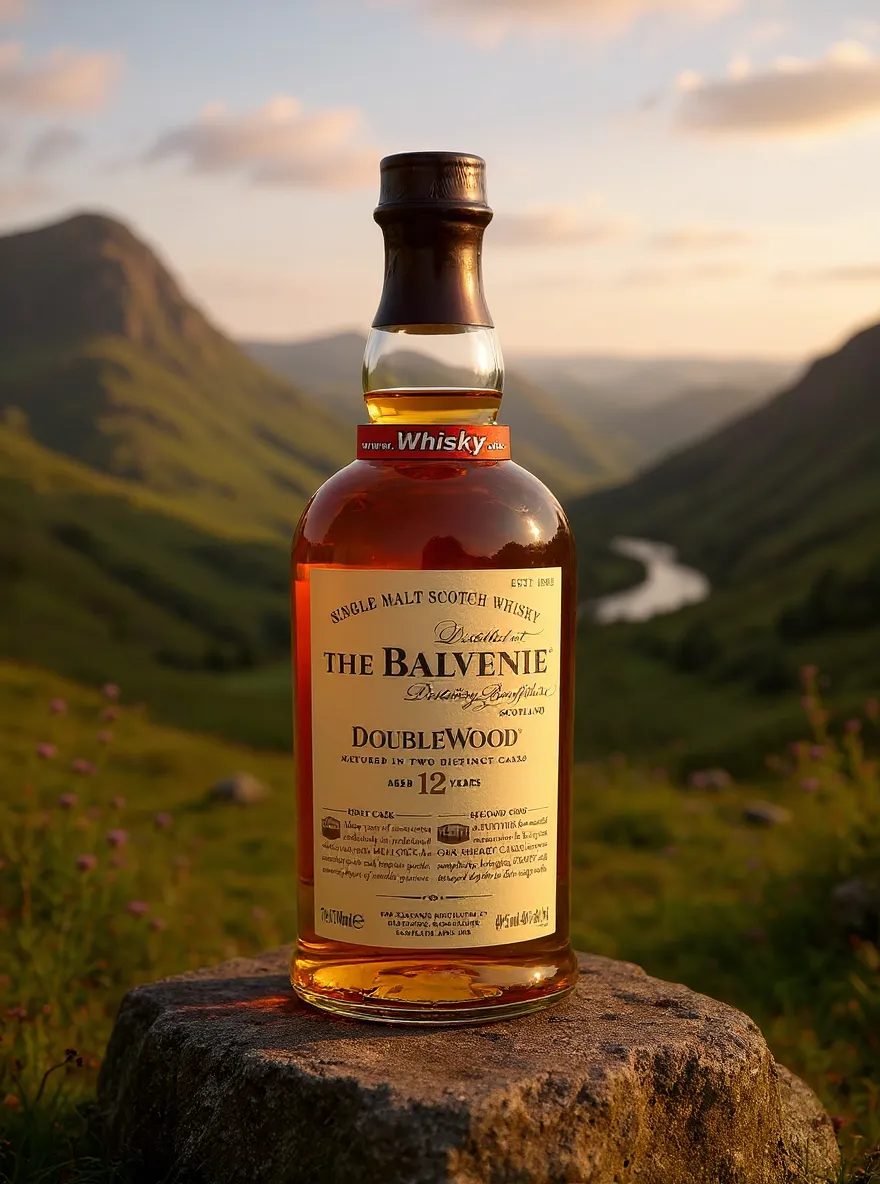Balvenie 12 Years Double Wood with 4 Untersetzern