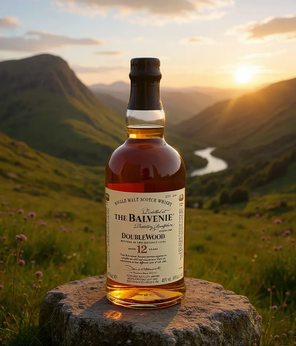 Balvenie 12 Years Double Wood mit Tumbler Glas